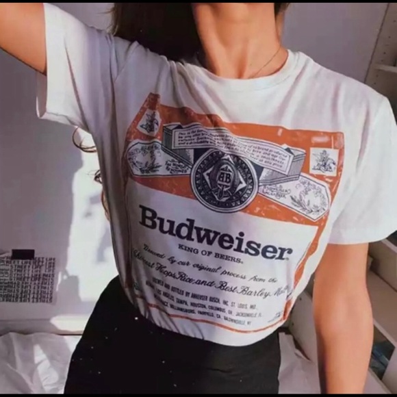 Tops - IN STOCK - BUDWEISER Graphic TEe